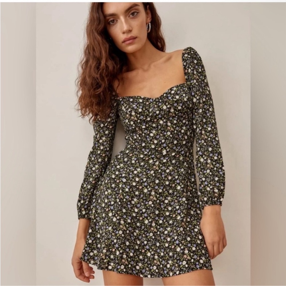 Reformation Mochi Long Sleeve Mini Dress